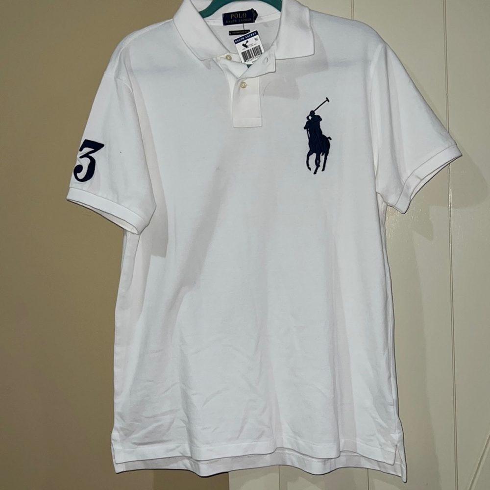 Men White Polo